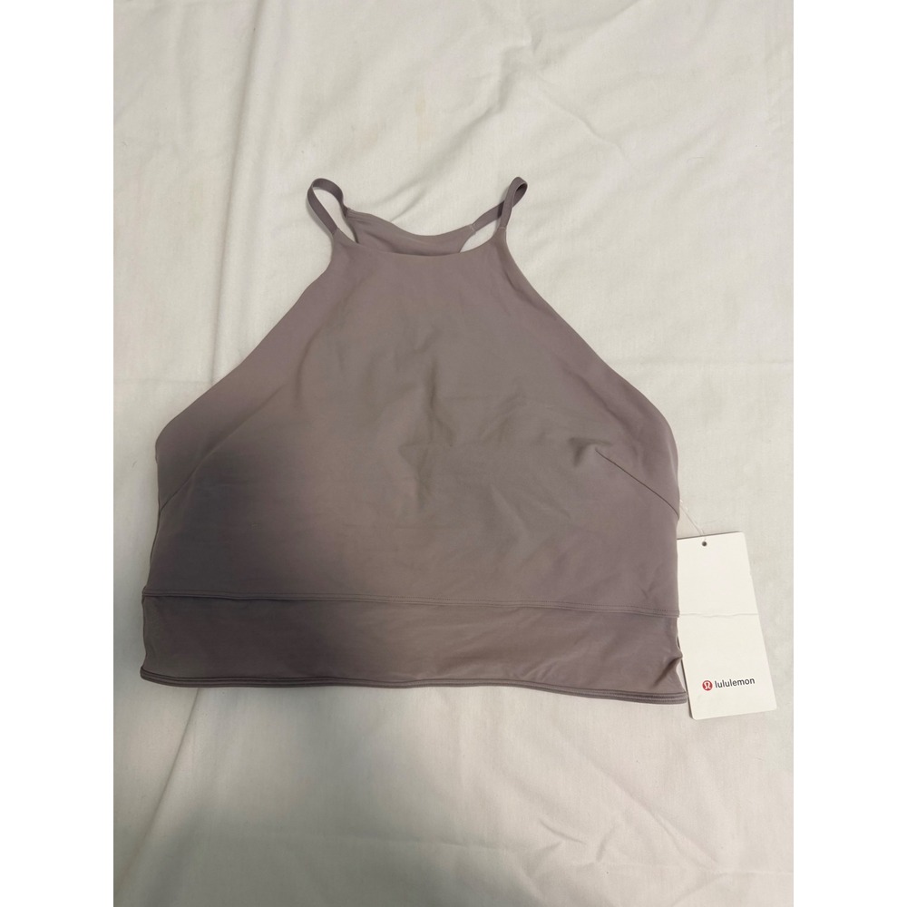 Lululemon Nulu High-Neck Mesh-Hem Tank Muted Grapemist XL LW1FTTS MUGR